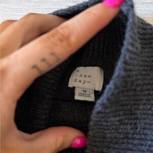 a new day Charcoal Gray Turtleneck Sweater